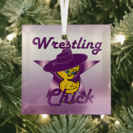 Wrestling Chick #9 Ornament Aus Glas