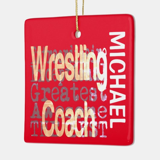 Wrestling Coach Extraordinaire CUSTOM Keramikornament (Links)