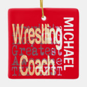 Wrestling Coach Extraordinaire CUSTOM Keramikornament (Vorderseite)