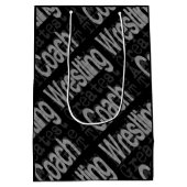 Wrestling Coach Extraordinator Mittlere Geschenktüte (Rückseite)