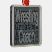 Wrestling Coach Extraordinator Silbernes Ornament (Rechts)