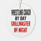 Wrestling Coach Grillmaster Keramik Ornament (Links)