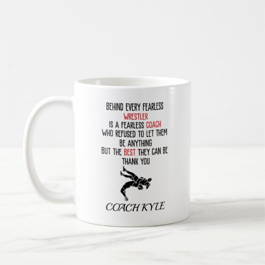Wrestling Coach Kaffeetasse (Links)