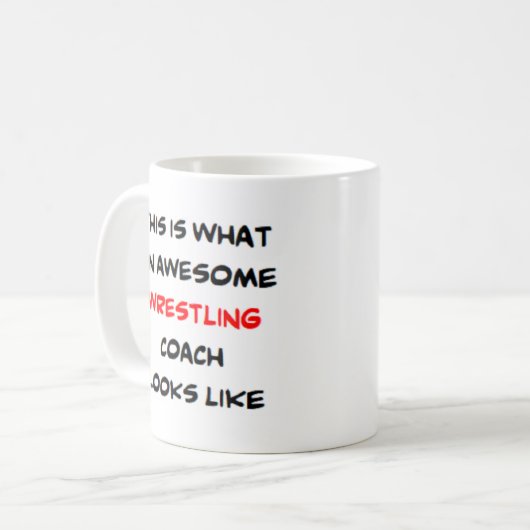 Wrestling-Coach, phantastisch Kaffeetasse (Vorderseite Links)