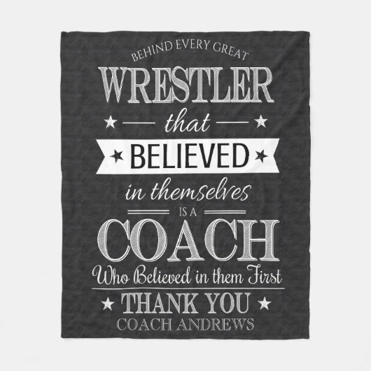 Wrestling Coach Vielen Dank, Blanket Fleecedecke (Vorderseite)