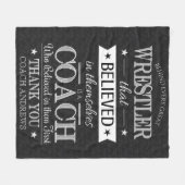 Wrestling Coach Vielen Dank, Blanket Fleecedecke (Vorderseite (Horizontal))