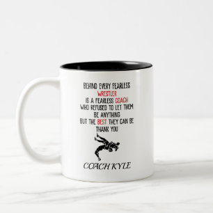 Wrestling Coach Zweifarbige Tasse