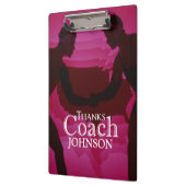 Wrestling dank Coach Silhouette Red Klemmbrett (Links)