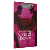 Wrestling dank Coach Silhouette Red Klemmbrett (Rechts)