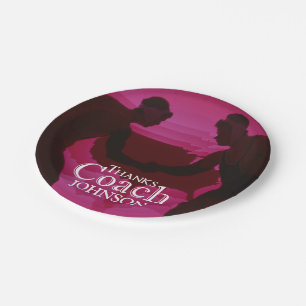Wrestling dank Coach Silhouette Red Pappteller