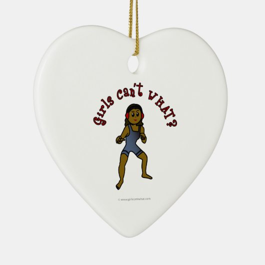 Wrestling der dunklen Frauen Keramik Ornament (Rechts)