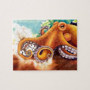Wrestling der Kraken-(He'e) mit Tiger Cowry Puzzle