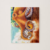 Wrestling der Kraken-(He'e) mit Tiger Cowry Puzzle (Vertikal)