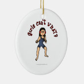 Wrestling der leichten Frauen Keramik Ornament (Rechts)