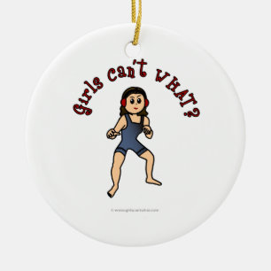 Wrestling der leichten Frauen Keramik Ornament