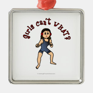 Wrestling der leichten Frauen Ornament Aus Metall