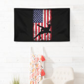 Wrestling der US-amerikanischen Flagge Wrestling W Banner (Insitu)