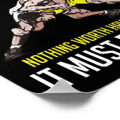 Wrestling drängt mich zu meinen Grenzen, die es mi Poster (Ecke)