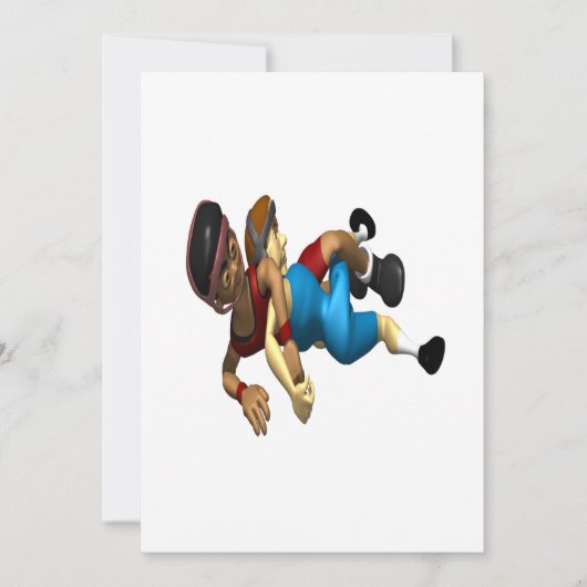 Wrestling Einladung (Vorderseite)