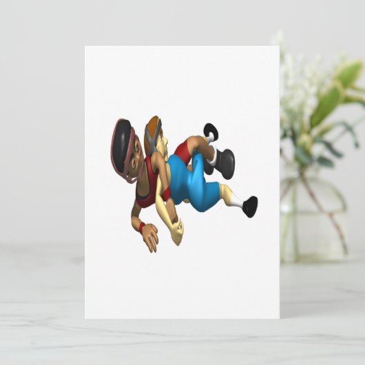 Wrestling Einladung (Stehend Vorderseite)