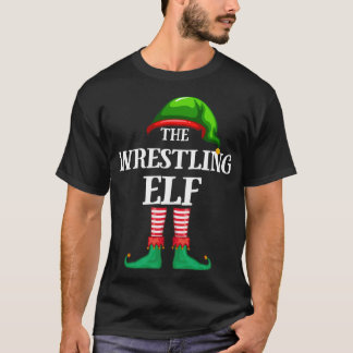 Wrestling Elf Matching Familie Weihnachten Pajama T-Shirt