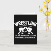 Wrestling Funny Definition The Art Of Folding Clot Karte (Gelbe Blume)