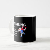 Wrestling Funny Dictionary Definition Ringkämpfer Kaffeetasse (Vorderseite Links)