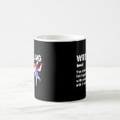 Wrestling Funny Dictionary Definition Ringkämpfer Kaffeetasse (Mittel)