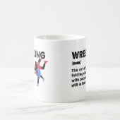 Wrestling Funny Dictionary Definition Wrestler Kaffeetasse (Mittel)
