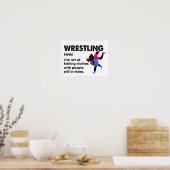 Wrestling Funny Dictionary Definition Wrestler Poster (Küche)
