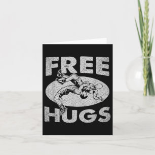 Wrestling - Funny Free Hugs Wrestling Karte