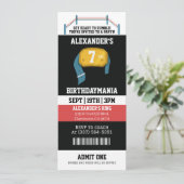 Wrestling-Geburtstagsparty-Ticket Einladung (Stehend Vorderseite)
