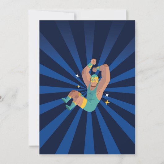 Wrestling Geburtstagsringring Einladung (Rückseite)