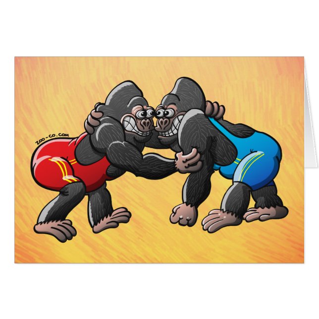 Wrestling-Gorillas (Vorderseite (Horizontal))