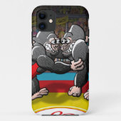 Wrestling-Gorillas Case-Mate iPhone Hülle (Rückseite)