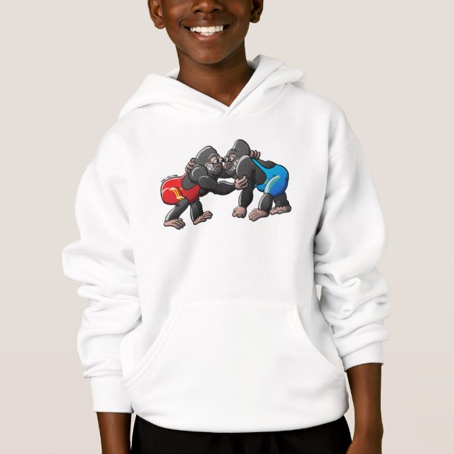 Wrestling-Gorillas Hoodie (Vorderseite)