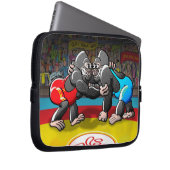 Wrestling-Gorillas Laptopschutzhülle (Vorne Rechts)