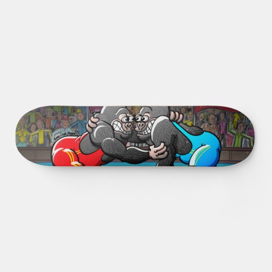 Wrestling-Gorillas Skateboard (Horizontal)