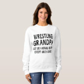 Wrestling Großvater Vatertag gibt Männern Sweatshirt (Vorne ganz)