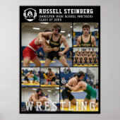 Wrestling High School Senior 7 Photo Collage Poster (Vorne)