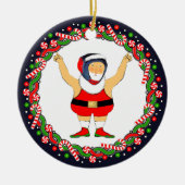 Wrestling Holiday-Geschenk Keramik Ornament (Vorne)
