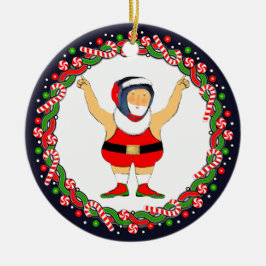 Wrestling Holiday-Geschenk Keramik Ornament