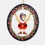 Wrestling Holiday-Geschenk Keramik Ornament (Links)