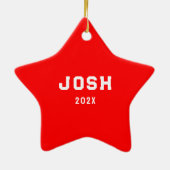 Wrestling Holiday Gift 2023 Keramikornament (Hinten)