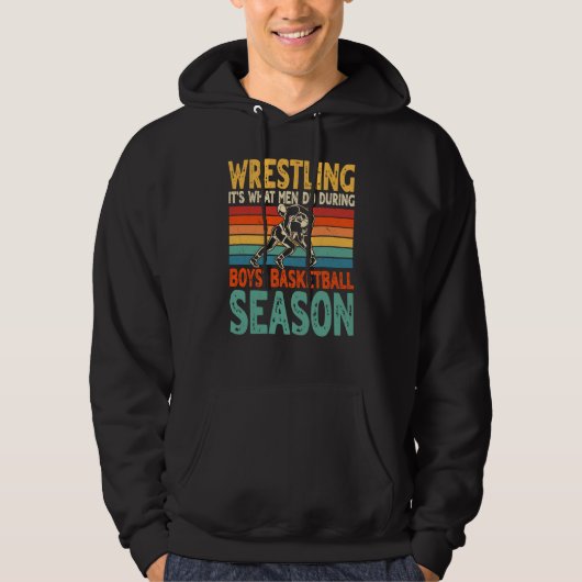 Wrestling It's What Men Do  Wrestler Hoodie (Vorderseite)