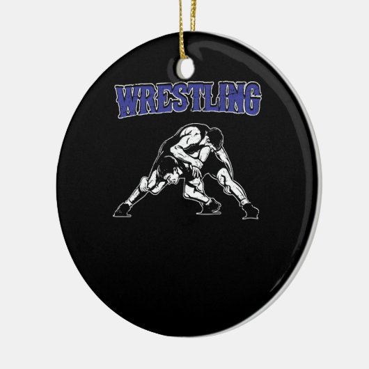 Wrestling Keramik Ornament (Links)