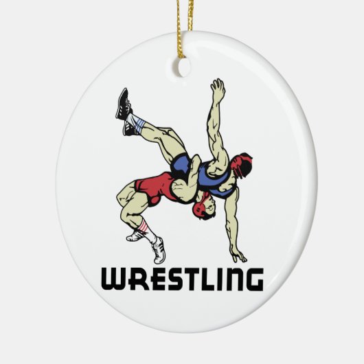 Wrestling Keramikornament (Links)