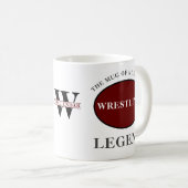Wrestling Legende Monogramm Geburtstag hinzufügen Kaffeetasse (VorderseiteRechts)