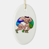 Wrestling-Lock-Grafik Keramikornament (Rechts)