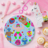 wrestling lucha libre masks luchador wrestlers pappteller (Party)